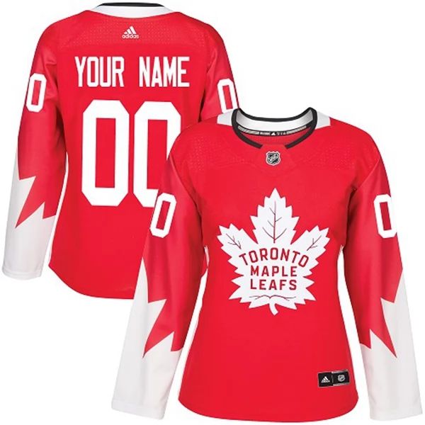 Damen Toronto Maple Leafs Trikot Benutzerdefinierte Rot Alternate Authentic Alternate